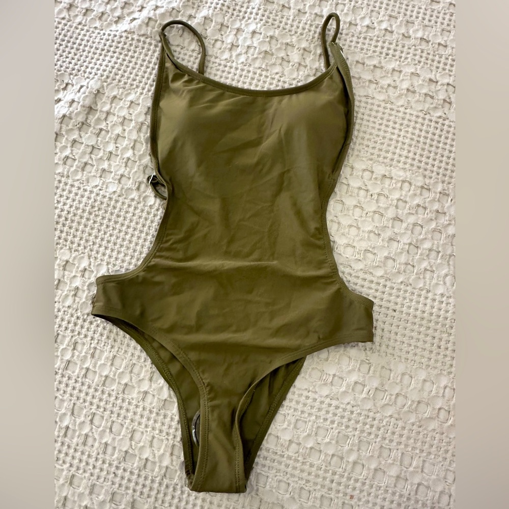 Sunnyco Clothing - Olive Green One Piece Suit - S